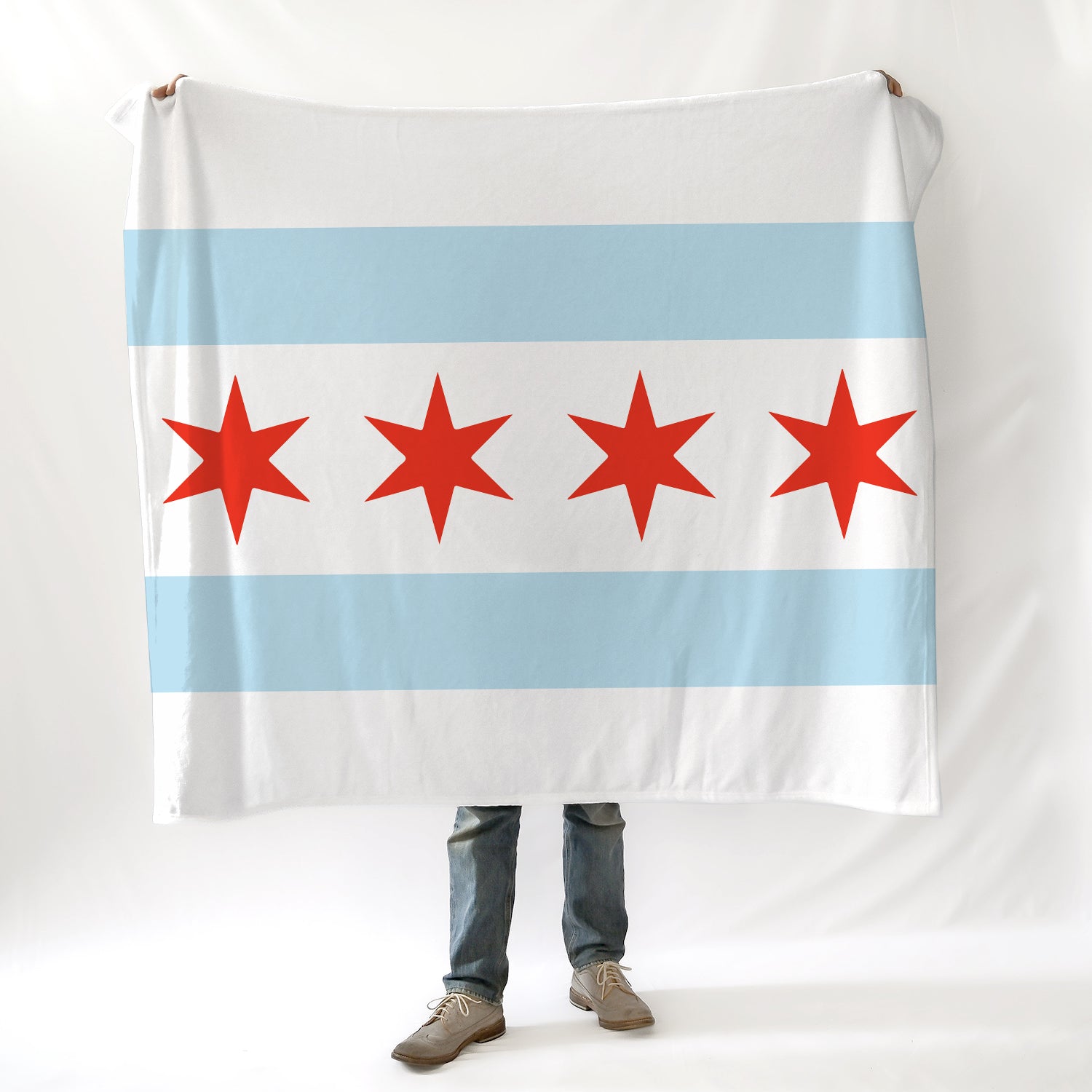 Chicago Flag Blanket