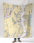 Bainbridge Island WA nautical chart Blanket