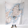 Gloucester, Cape Ann Antique map Blanket