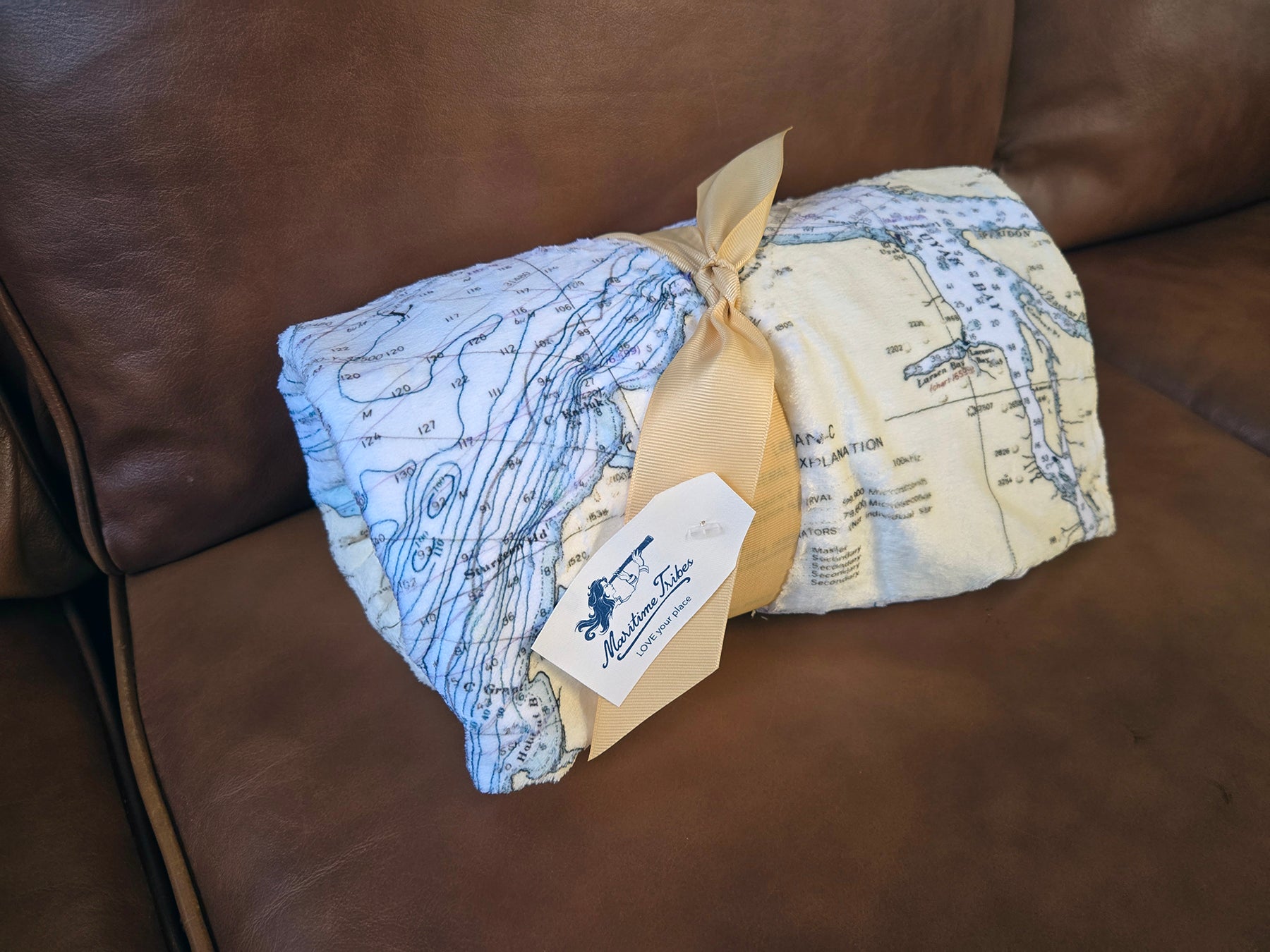 Kodiak Island, Nautical Chart Blanket