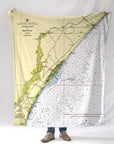 Winyah Bay to Myrtle Beach Chart Blanket