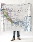 Panama Antique Map Blanket