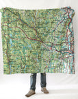 Agawam MA topo map Blanket