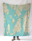 Newport, Aquidneck Island, RI Modern Wave Blanket