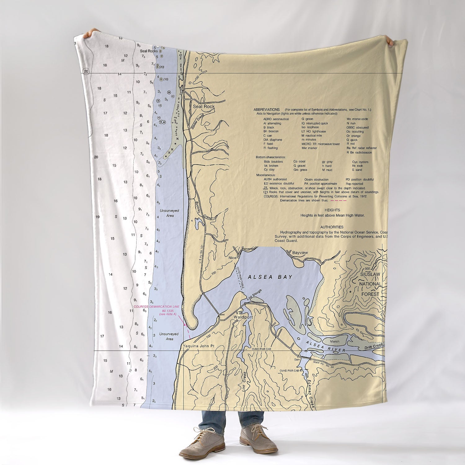 Waldport - Alsea River Oregon Nautical Chart - 2011 Blanket