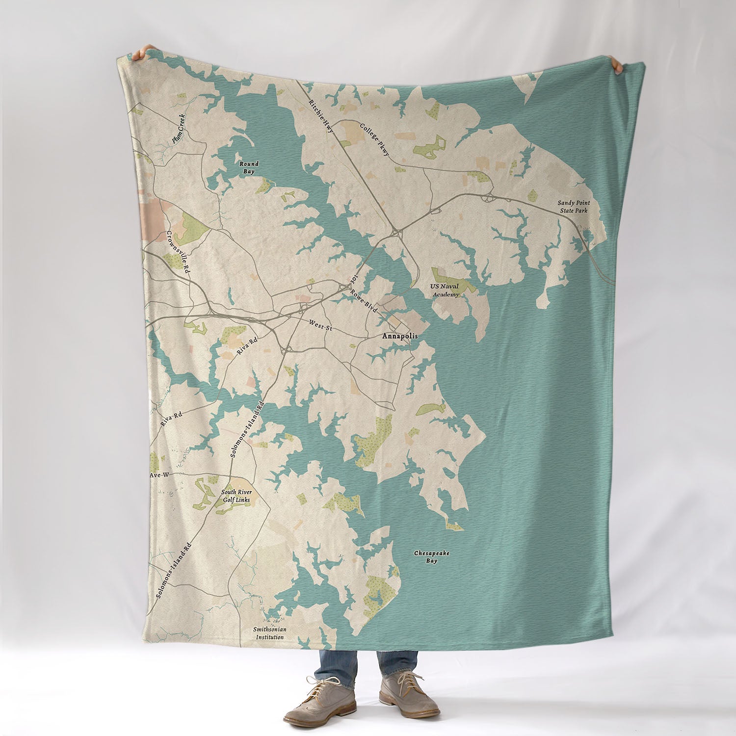 Annapolis, MD.Sea Glass Blanket