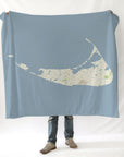 Nantucket MA Urban Earth-Style Map Blanket