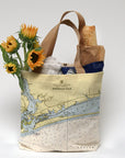 Emerald Isle Nautical Chart Tote