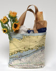 Fire Island Nautical Chart Tote