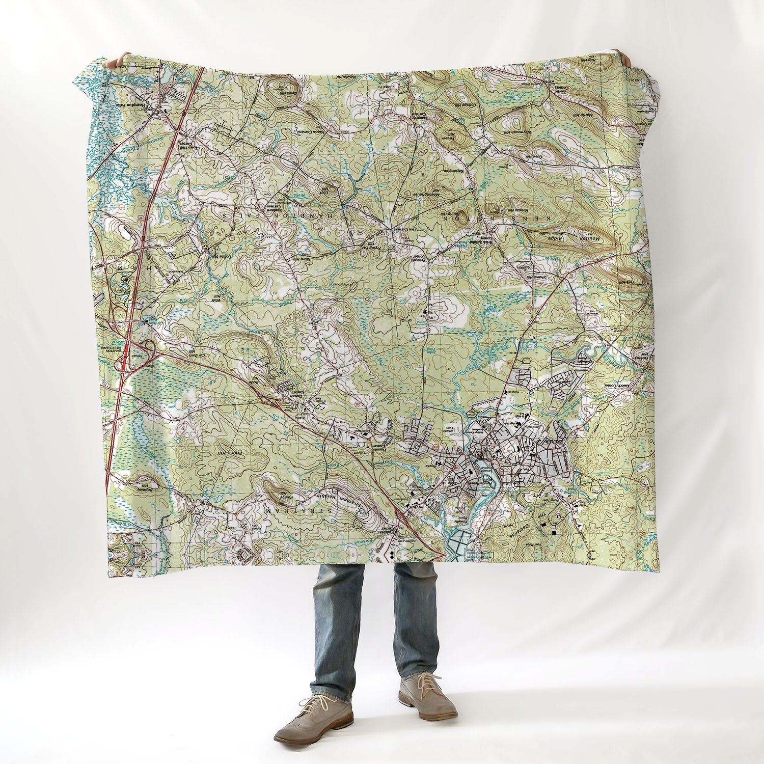 Exeter NH Topo Blanket