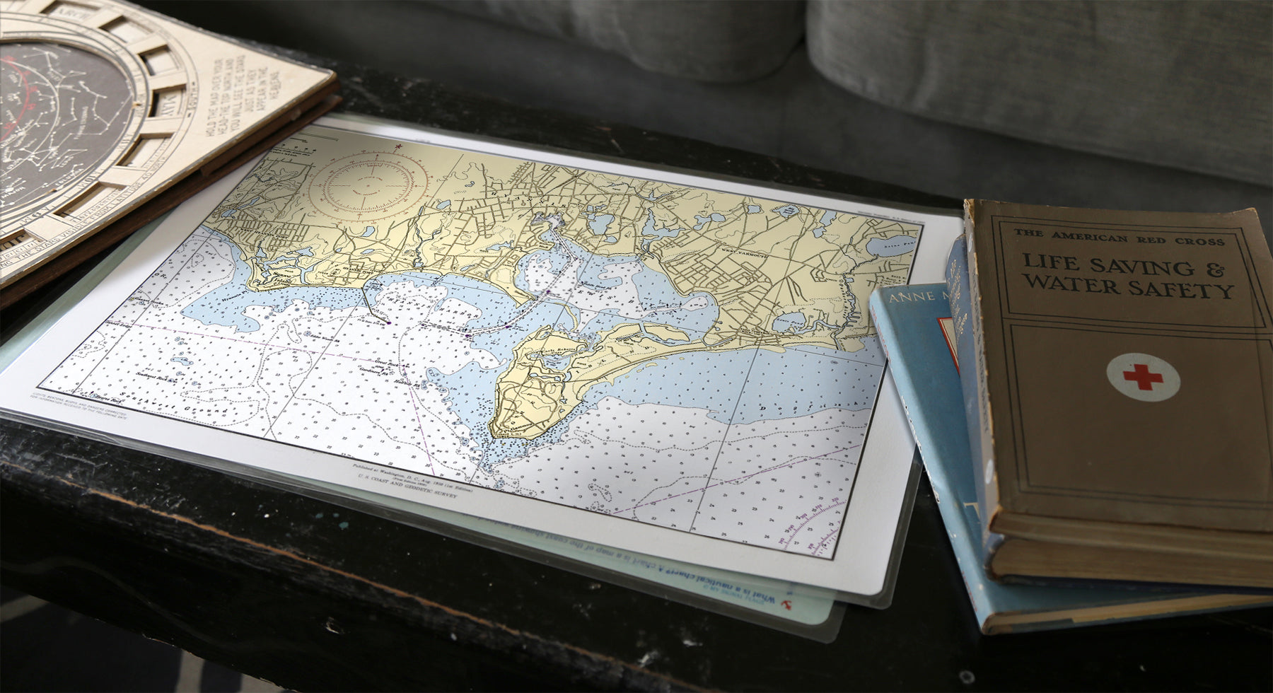 Hyannis Harbor, MA Chart Placemat