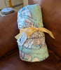 Charleston Vintage Civil War-Era Map Blanket | Historic South Carolina Maritime Decor Throw