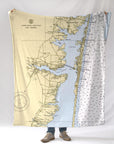 Lavallette (from Island Beach to Mantoloking) NJ Nautical Chart Blanket