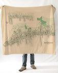 Village of Provincetown MA Antique Plan Blanket