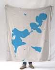 Wilson Pond ME Hometown Map Blanket