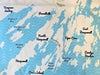 Boothbay Harbor, ME Modern Wave (Less Detail) Quick Dry Towel