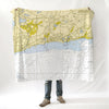 Harwich Port MA Nautical Chart Blanket