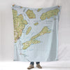 Madeline Island WI topo Blanket
