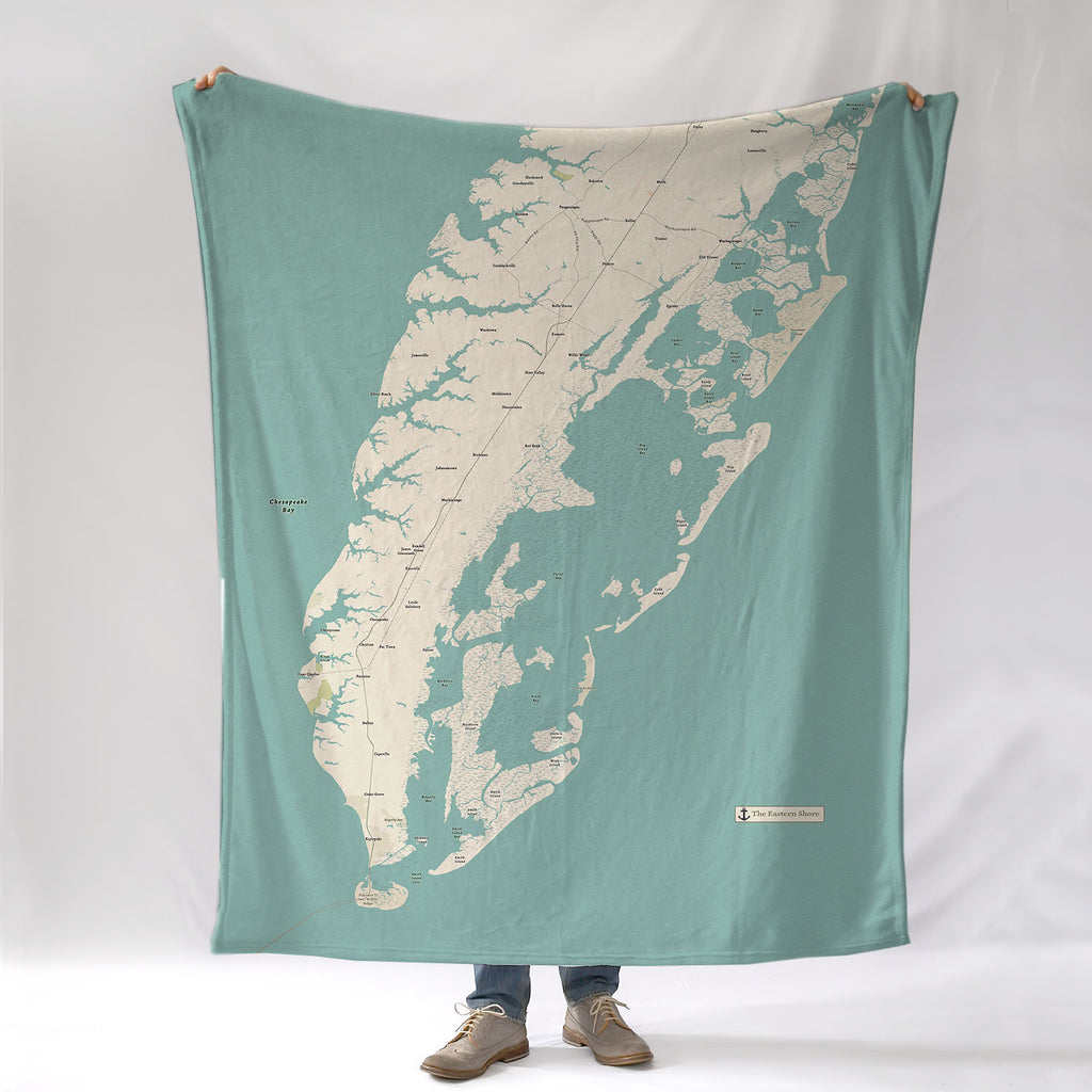 Eastern Shore of Virginia Sea Glass Blanket