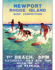 Vintage Surf Competition Poster