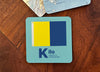 Nautical Flag Coaster - ‘K’ Kilo
