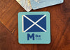 Nautical Flag Coaster - ‘M’ Mike