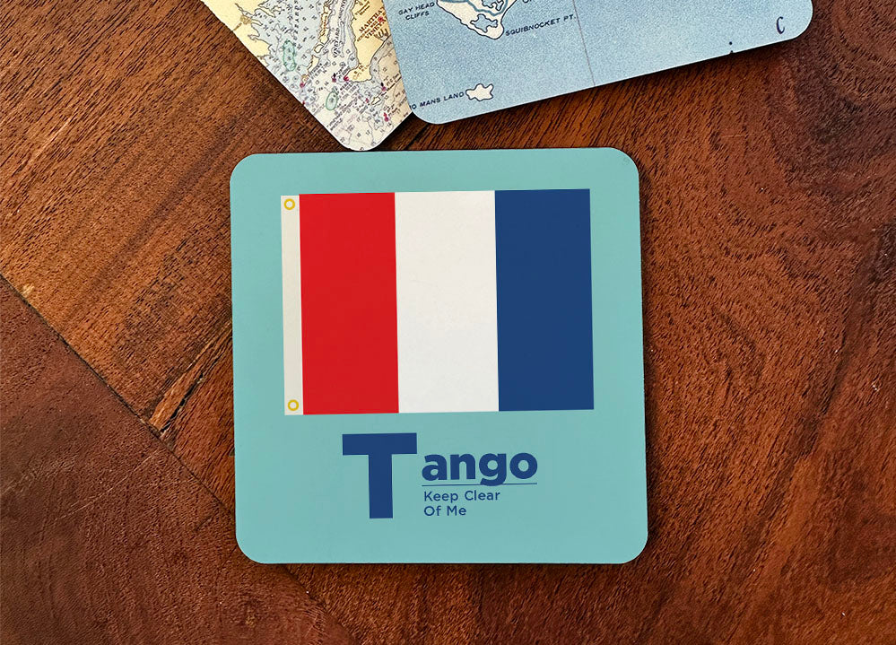 Nautical Flag Coaster - ’T’ Tango