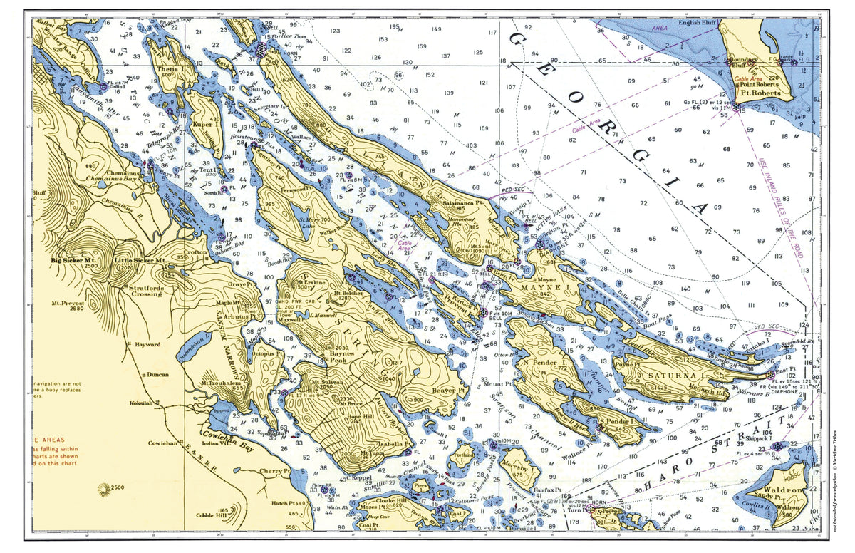 Saltspring Island area - Puget Sound Placemat