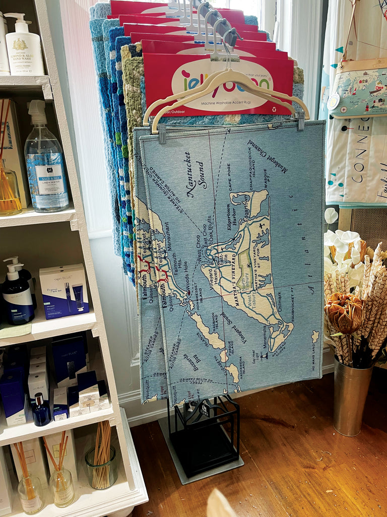 Map Accent Rug Wholesale – 20" x 30" | Non-Skid Back
