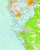 St. Petersburg / Tampa Chart, FL. Topo Map Blanket