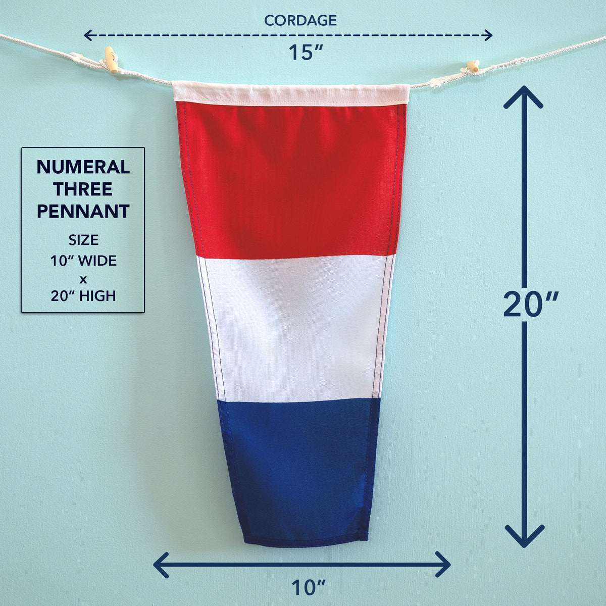 3 Nautical Signal Flag - Maritime Tribes USASignal Flag
