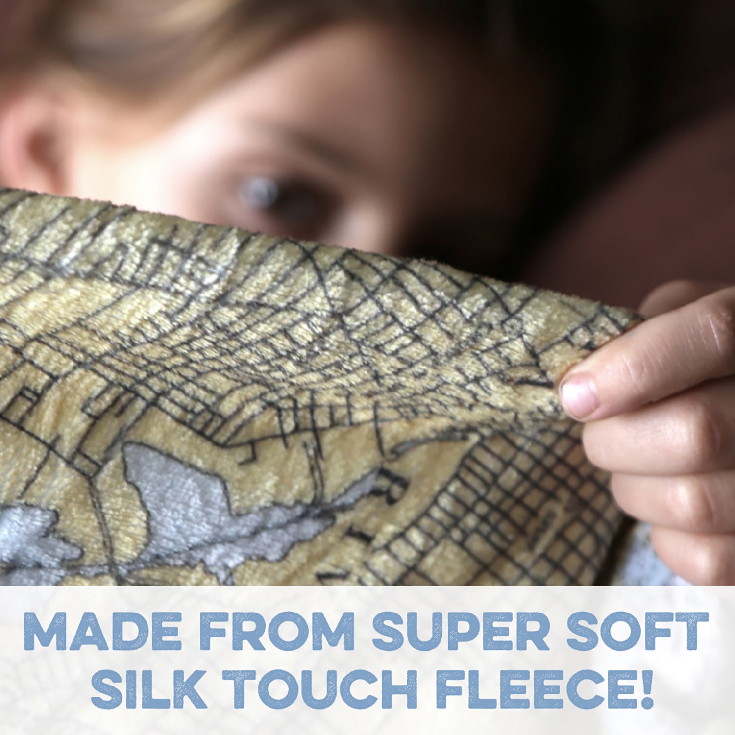 Lake SunapeeTopo Map Blanket