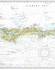 Marathon Key, FL Nautical Chart Placemats, set of 4