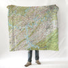 Knoxville & Lake Loudoun, TN Topo Map Blanket