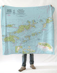 British Virgin Islands Imray Chart Blanket