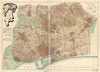 Barcelona, España Vintage Map