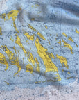 The Florida Keys (Key West to Key Largo) Nautical Map Scarf