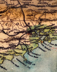 Vintage map of a region with 'Cork' prominently displayed