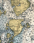 San Juan Islands, WA Nautical Chart Quick Dry Towel