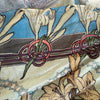 Decorative art scarf featuring graceful forms and balanced ornamental design
