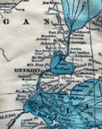 Great Lakes Antique Map Scarf