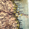 Vintage map of Ireland with detailed topography and labels