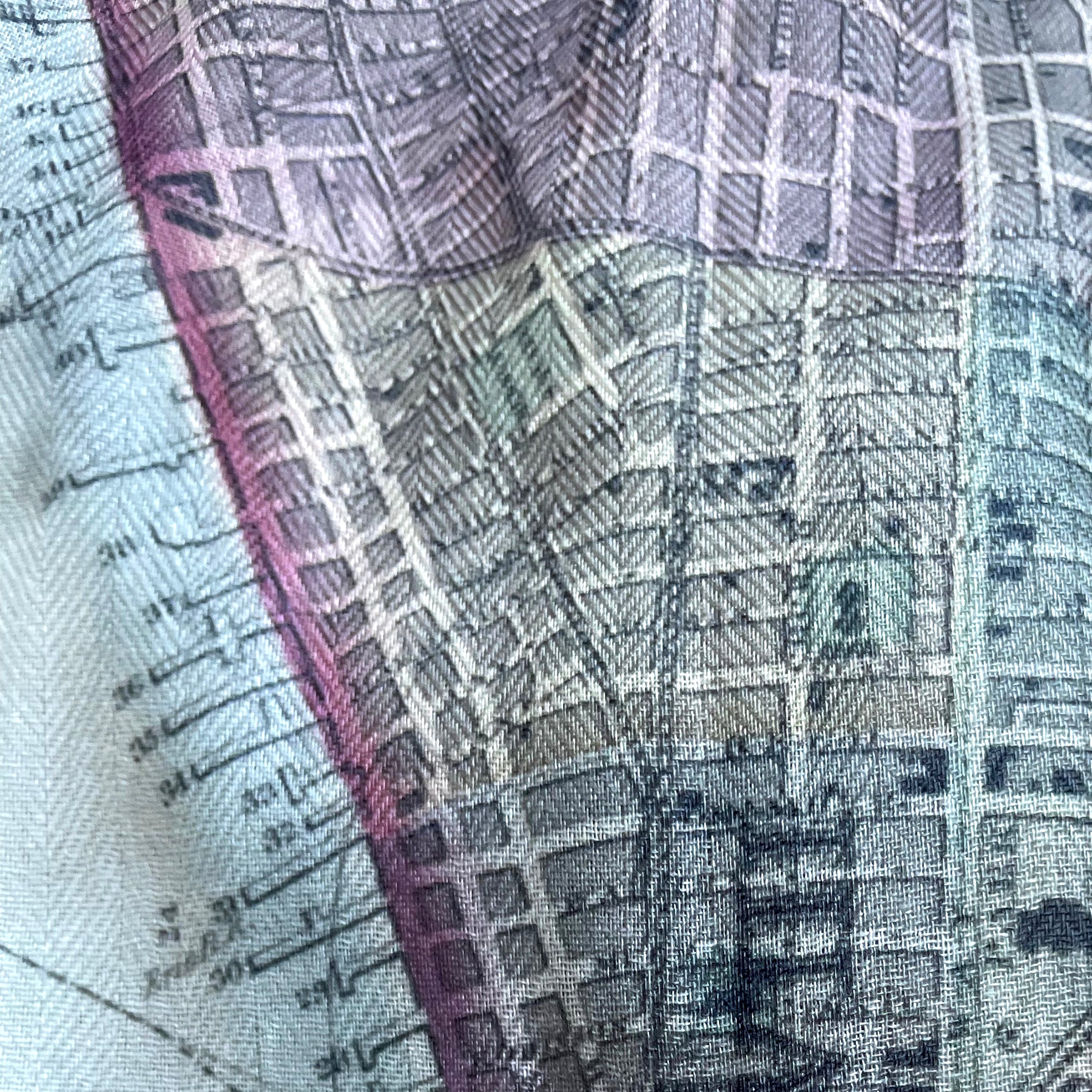 Manhattan Vintage Map Scarf