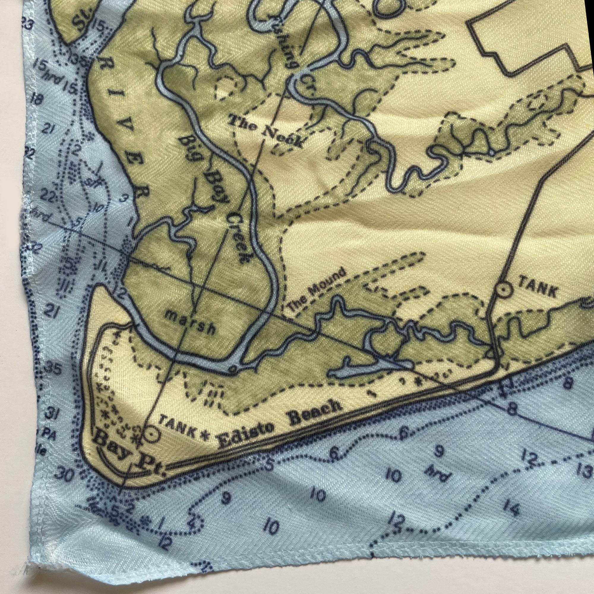 Charleston, SC Nautical Chart Scarf