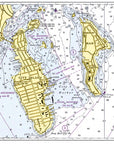 City Island, NY Nautical Chart Placemats, set of 4