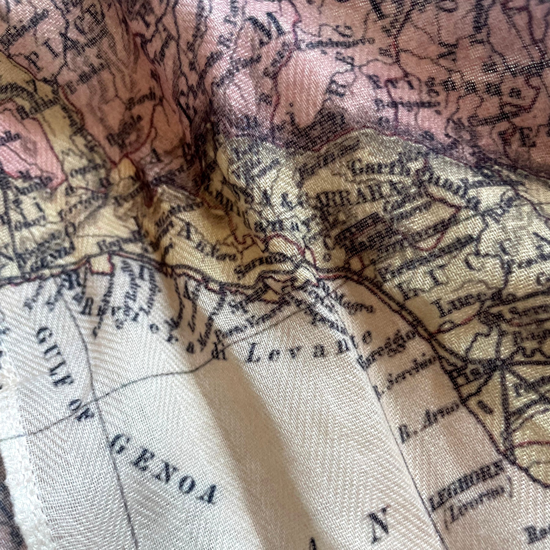 Italy Vintage Map Scarf