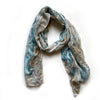 Lake winnipesaukee map scarf with vintage topographical design