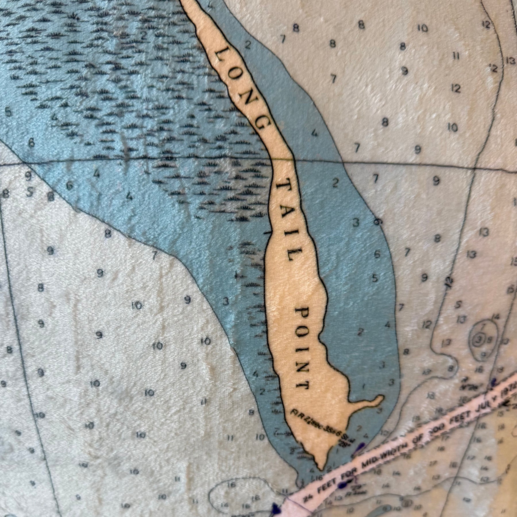 Green Bay, WI Nautical Chart Blanket