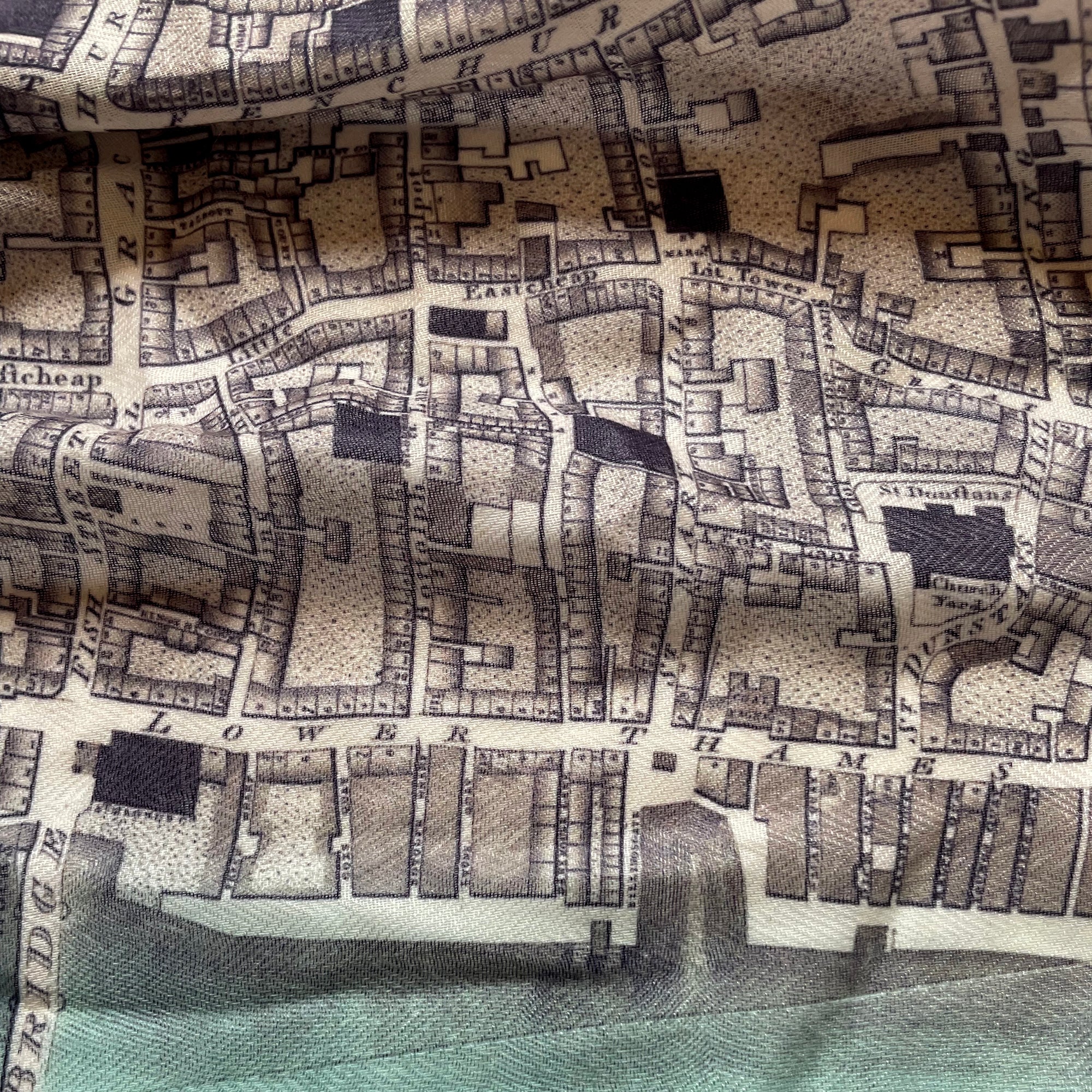 London Vintage Map Scarf