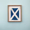 "M" Nautical Flag in Glass-Free Shadow Box Frame